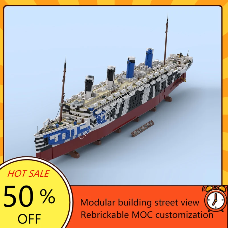 Model Kit Titanic - 10615 Parça MOC HMT Olympus Titanic