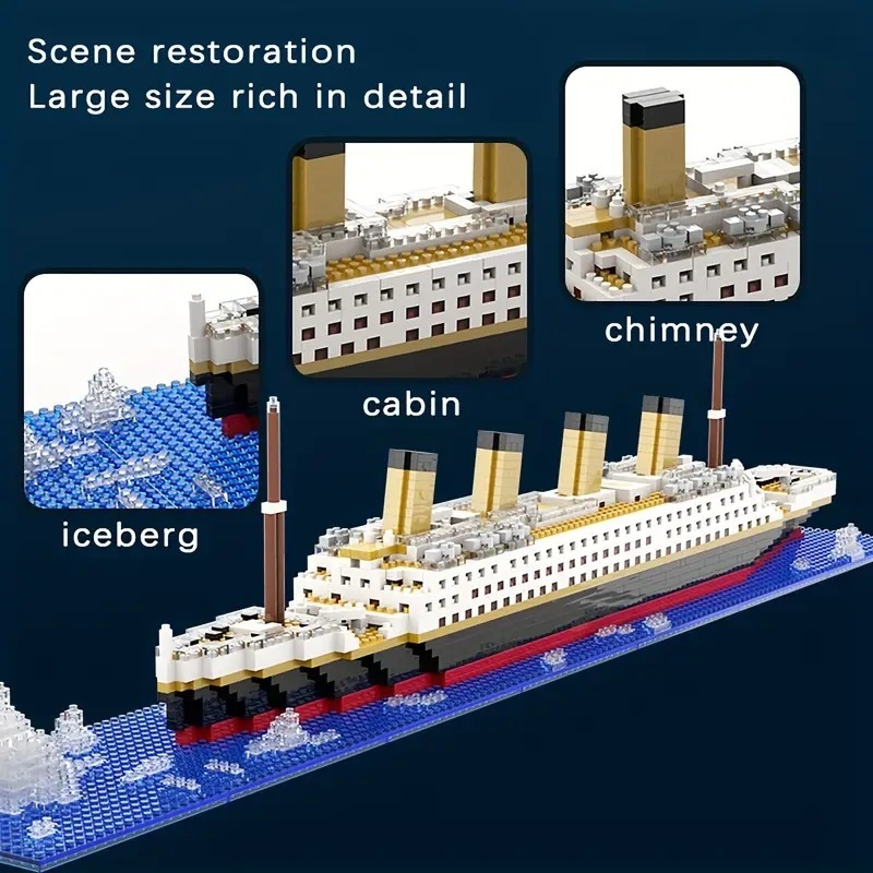 Titanic Mikro Yapı Taşları DIY - Model Kit Titanic incelemesi ve fiyatı